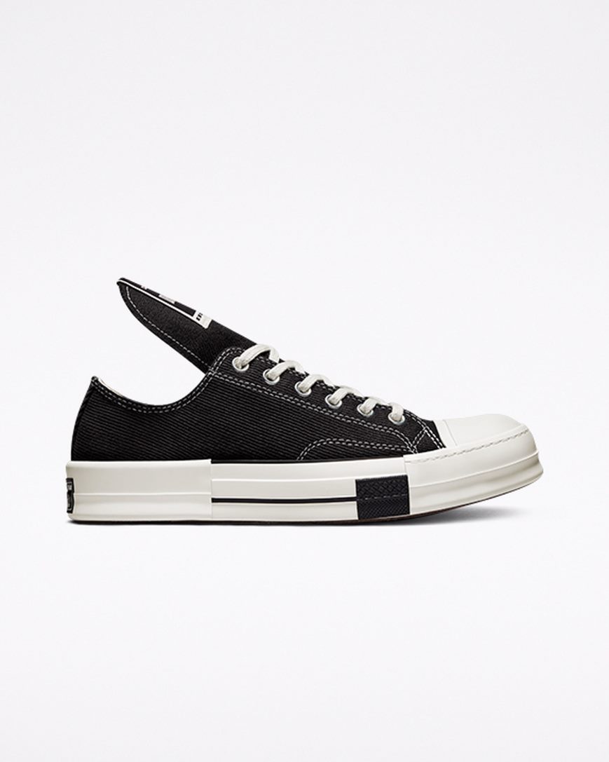 Men\'s Converse x DRKSHDW DRKSTAR Chuck 70 Low Top Shoes Black | AU E5341R